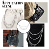 2Pcs Iron Cone Charm Body Chains AJEW-UN0002-12-5