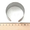 304 Stainless Steel Cuff Bangles for Women BJEW-Z096-05P-5