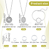 DIY Brass Dangle Earring & Iron Chain Necklaces & Alloy Bangle Making Kits SJEW-UN00001-3