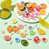 40Pcs 4 Styles Opaque Cute Resin Decoden Cabochons RESI-YW0005-40-4
