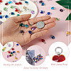 Spritewelry 96Pcs 24 Style Faceted Transparent Glass Charms GLAA-SW0001-04-5