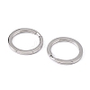 Tarnish Resistant 304 Stainless Steel Keychain Clasp Findings LS-STAS-32D-1
