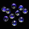 Flat Round Transparent Glass Cabochons MRMJ-T009-094-1