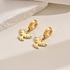 Metal Bird 201 Stainless Steel Hoop Earrings for Women Daily Versatile Jewelry SE6238-1-5