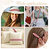 3 Yards Polyester Leaf Jacquard Ribbons LS-SRIB-WH20020-020F-5