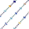 Handmade Brass Glass Beaded Chains GL-CBA1C06-05G-1