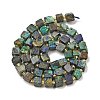 Natural Azurite Beads Strands G-G053-B20-02-3