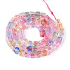 Crackle Transparent Glass Beads Strands GLAA-N062-6mm-11-2