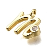 Brass Micro Pave Cubic Zirconia Pendants KK-B132-12G-M-2
