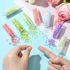 80G 8 Colors Baking Paint Glass Seed Beads SEED-YW0002-47-5