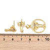 Brass Micro Pave Cubic Zirconia Pendant & Stud Earrings Sets for Women SJEW-F227-01F-G-3
