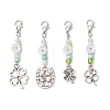 4Pcs Saint Patrick's Day Clover Alloy Pendant Decorations HJEW-JM02790-2