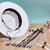 25Pcs 5 Colors Polyester Hat Flexible Removable Chin Cord FIND-ME0003-25-4