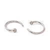 C-Shaped 304 Stainless Steel Ear Cuff Findings X-STAS-G266-17B-P-3