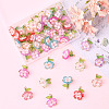 50Pcs 5 Colors Transparent Acrylic Pendants TACR-SC0001-50-7