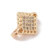 Brass Micro Pave Cubic Zirconia Spacer Bars KK-B100-071G-3