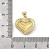 Brass Micro Pave Cubic Zirconia Pendants KK-Q066-18A-G-3