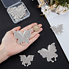 10Pcs 2 Styles Glass Rhinestone Car Stickers STIC-GF0001-42B-3