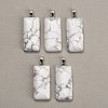 Natural Howlite Pendants GG-CBAA0EE-01P-18-1