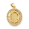 Brass Micro Pave Colorful Cubic Zirconia Pendants ZIRC-A021-43G-2