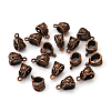Tibetan Style Zinc Alloy Tube Bails TIBE-Q034-R-NR-1