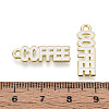 Alloy and Enamel Pendants PALLOY-T093-09B-G-4