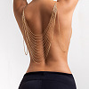 Brass Multi-Layered Tassel Chest Body Chains for Women WG39DA5-01-2