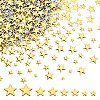 1200Pcs 4 Styles Aluminum Hotfix Iron On Star Studs FIND-NB0006-17G-1