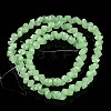 Diamond Shape Imitation Jade Glass Bead Strands EGLA-J059-J04-2