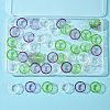 50Pcs 3 Colors Transparent Acrylic Bead Caps OACR-FS0002-45-6