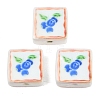Printed Handmade Porcelain Beads PORC-G016-04C-1