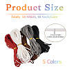 50 Yards 5 Colors Flat Faux Suede Cord LW-TA0001-03-3