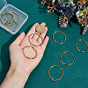 5 Pairs 304 Stainless Steel Hoop Earrings EJEW-ME0001-09-3