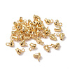 Rack Plating Brass Ear Nuts KK-C236-01B-1