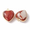 Natural Red Jasper Pendants G-C005-01G-18-2