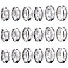 SUNNYCLUE 18Pcs 6 Size 304 Stainless Steel Grooved Finger Ring Settings RJEW-SC0001-05P-1