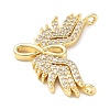 Brass Micro Pave Cubic Zirconia Pendants KK-D357-30G-2