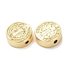 Flat Round Brass Beads KK-K408-64G-02-2