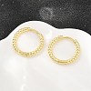 Brass Huggie Hoop Earrings KK-CBA8324-18A-G-1