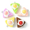 30Pcs 5 Colors Opaque Resin Imitation Food Pendants RESI-CJ0003-45-3