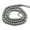 Non-magnetic Synthetic Hematite Beads Strands X-G-K015-6mm-02F-3