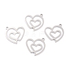 201 Stainless Steel Pendants STAS-K003-03P-1