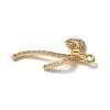 Brass Micro Pave Clear Cubic Zirconia Pendants KK-D504-23B-G-2