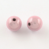 Spray Painted Acrylic Beads MACR-Q154-8mm-003-2