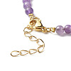Reiki Crystal Natural Amethyst Beads Stretch Bracelets Stet for Girl Women BJEW-JB06804-14