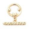 Brass Toggle Clasps KK-L222-011G-2