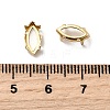 Horse Eye Brass Sew on Prong Settings KK-N0084-A03-5x10G-3