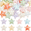 32pcs 8 colors UV Plating Acrylic Beads MACR-SC0001-48-1