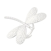 Anti-Tarnish 304 Stainless Steel Dragonfly Open Cuff Rings RJEW-M047-07P-2