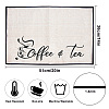 Coffee Theme Diablement Fort Cup Mats AJEW-WH0201-009-2